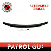 TRADIESCHOICE Black Tinted Bonnet Protector for Nissan Patrol Y61 GU4+ 2004-2015 | Style and Protection Combined